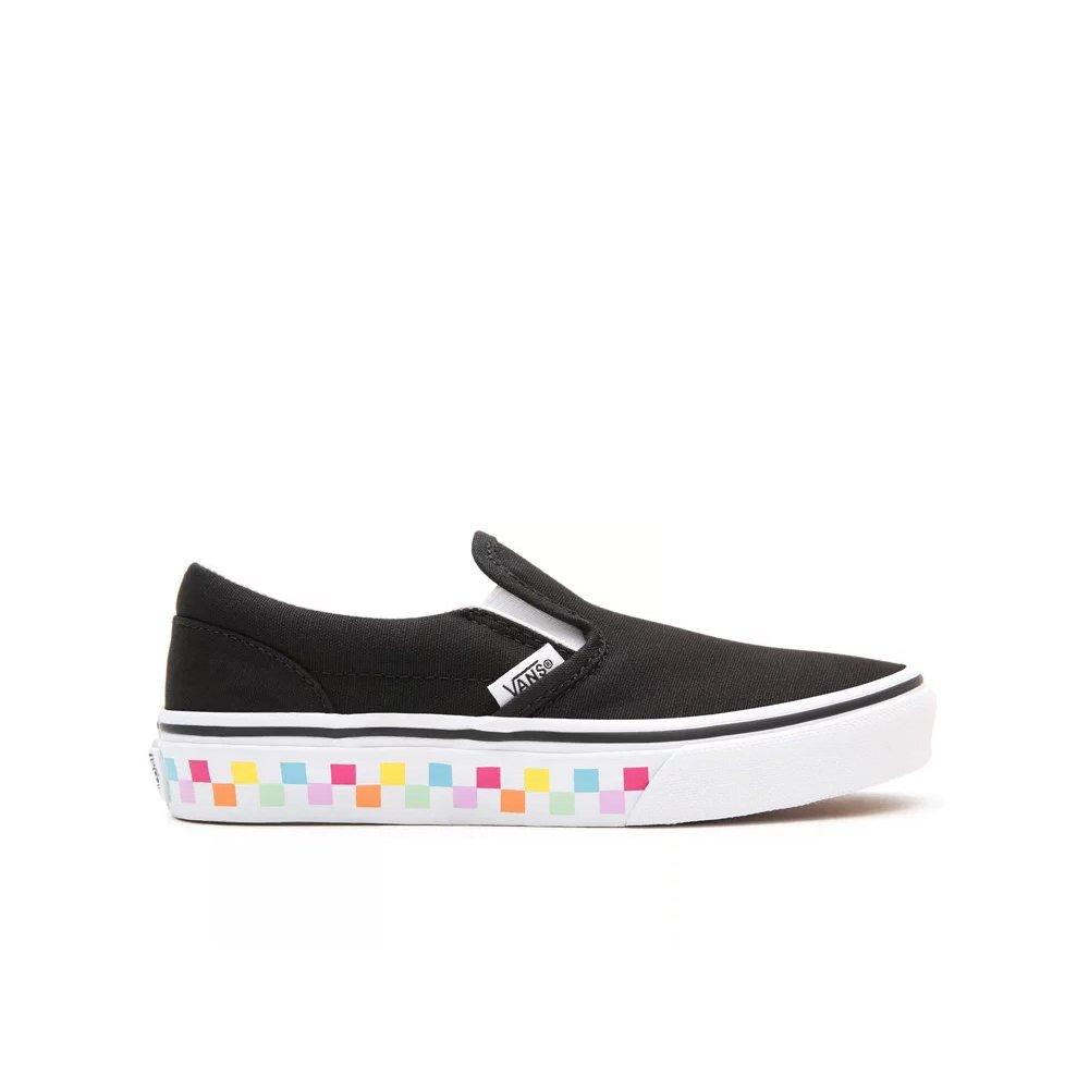 Girls rainbow checkerboard outlet vans